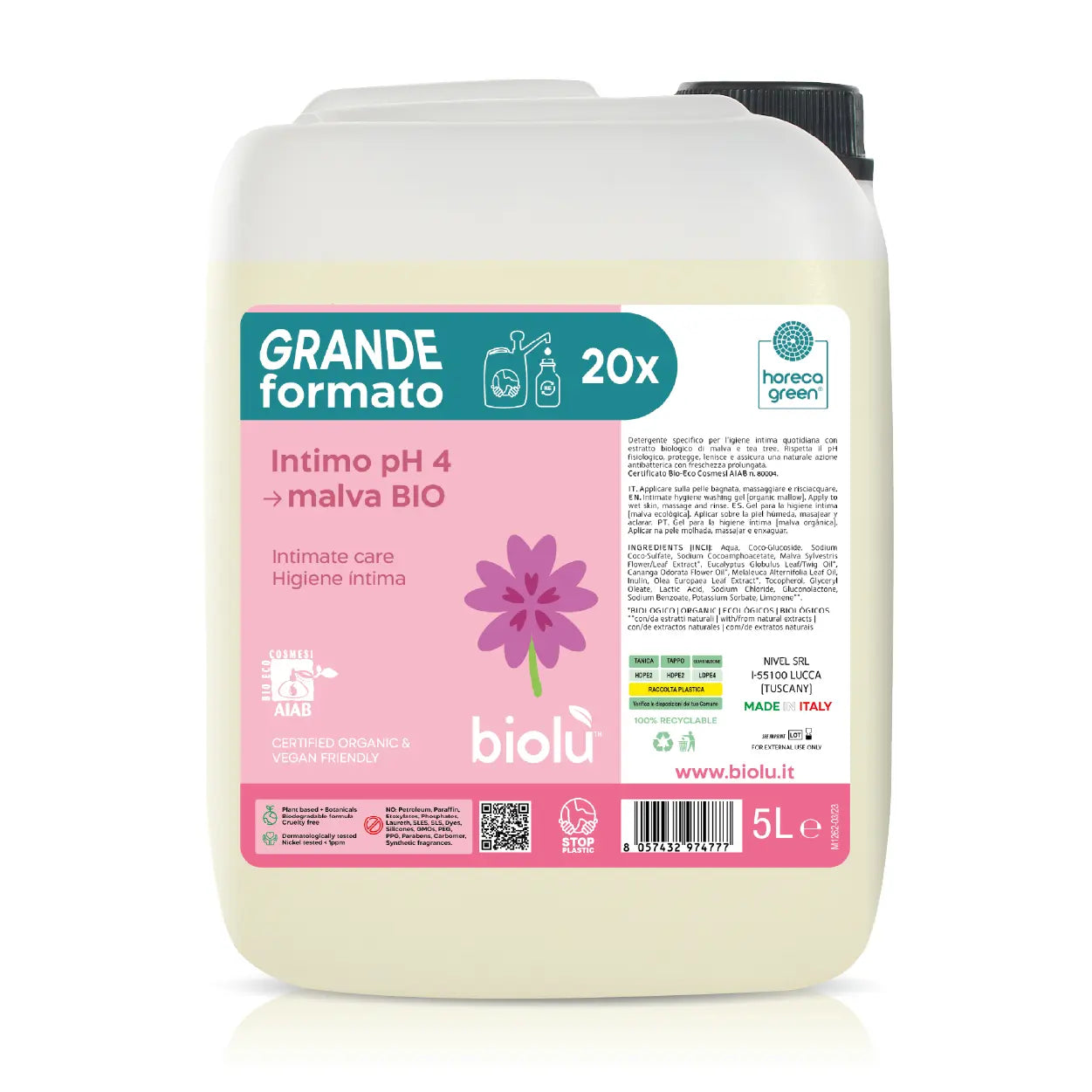 Intimo bio ph4 Malva - Biolù SFUSO