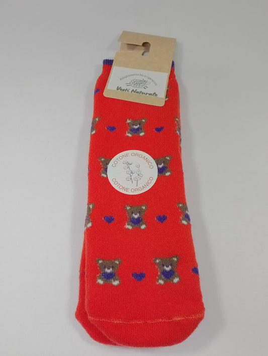 Calza di spugna antiscivolo cotone bio (bambini)