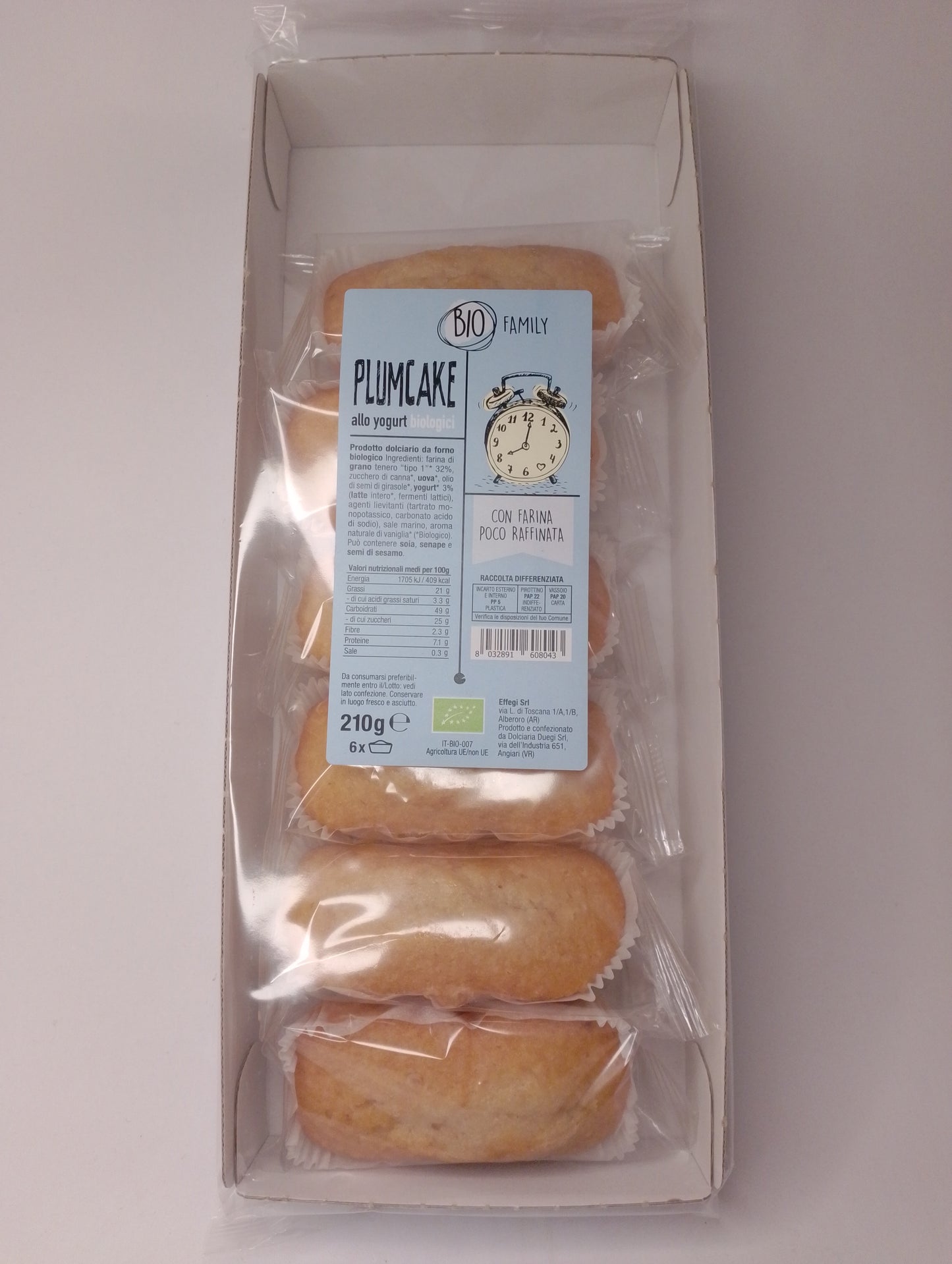 Bio Family Plumcake allo Yogurt 210 gr - Bio Family