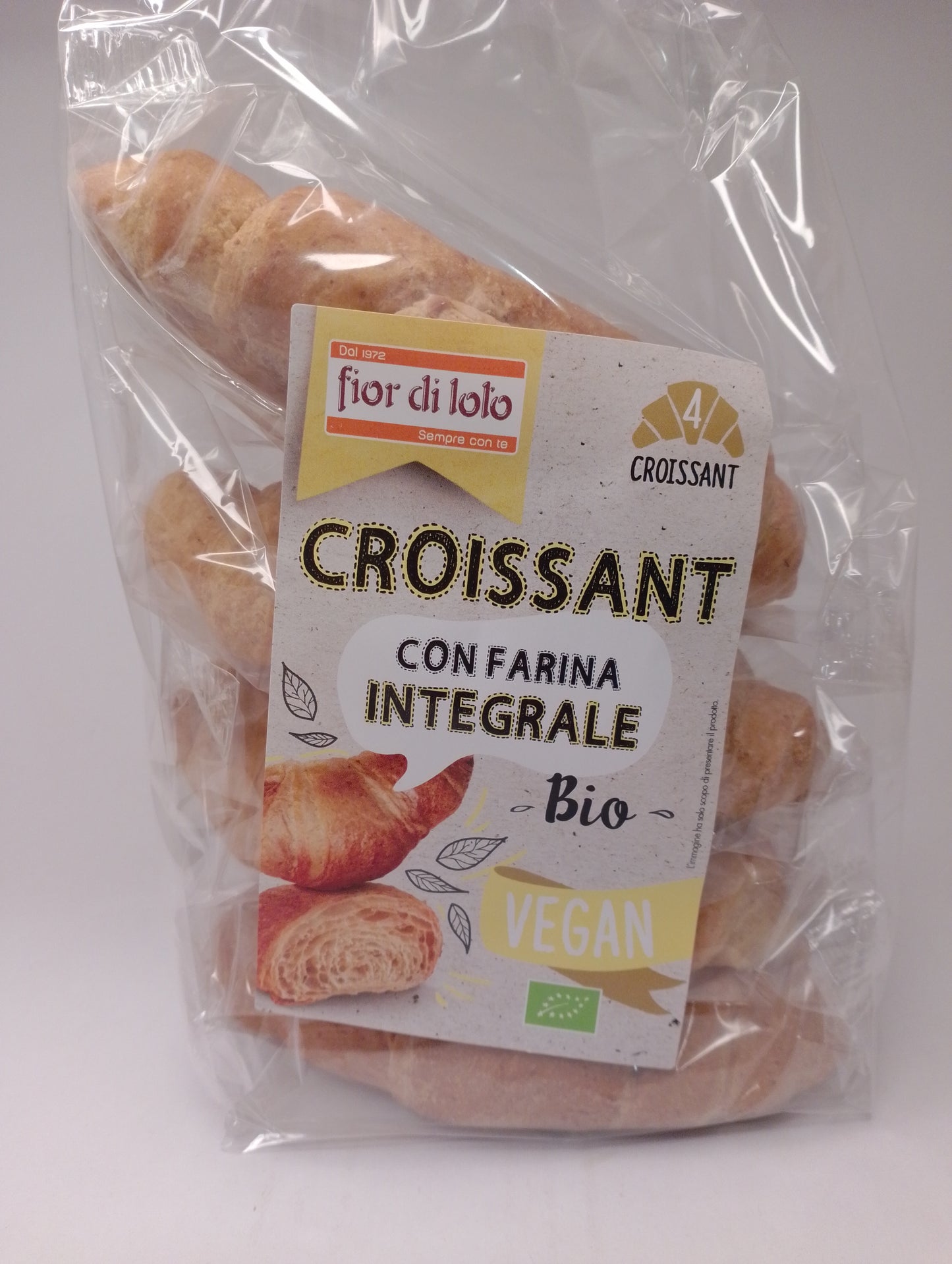 Croissant con farina integrale 4 x 45gr - Fior di loto
