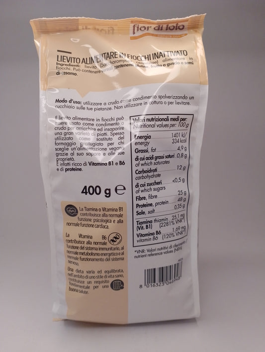 Lievito alimentare in fiocchi 400 gr - Fior di loto