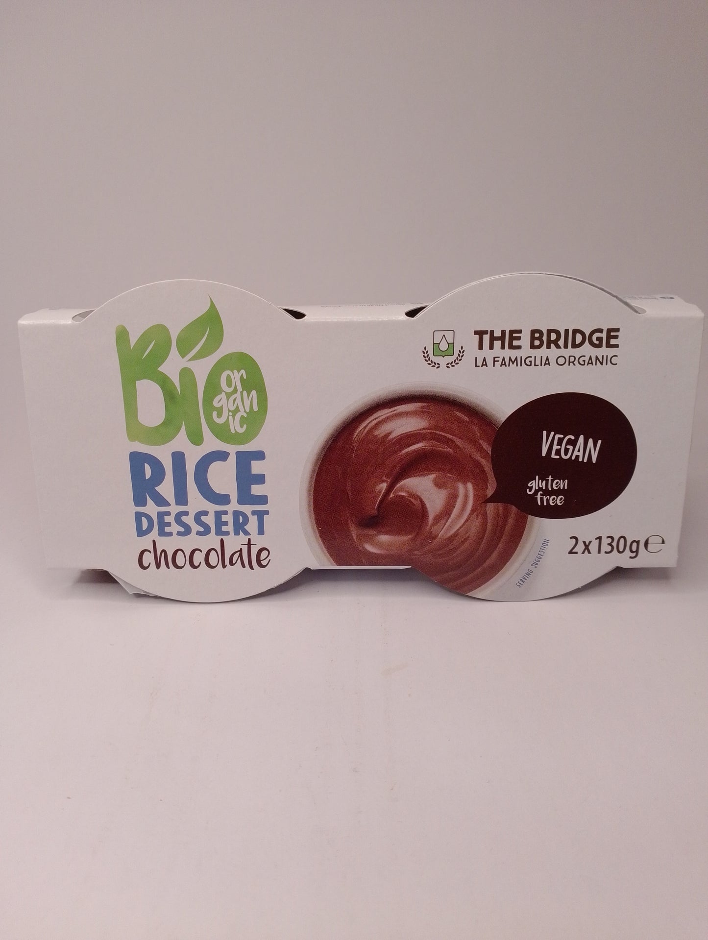 Bio rice - dessert di riso al cacao 2 x 130 gr - The Bridge