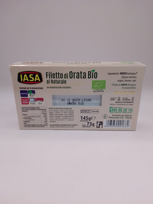 Filetto di orata al naturale 145 gr - Iasa