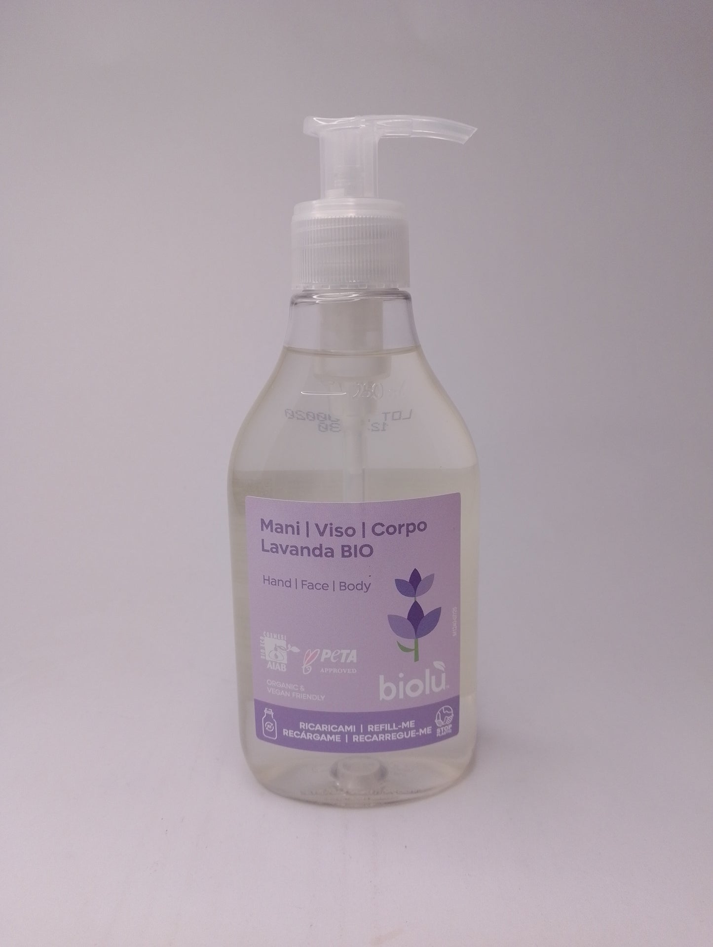 Detergente mani viso corpo lavanda – Biolù 250ml