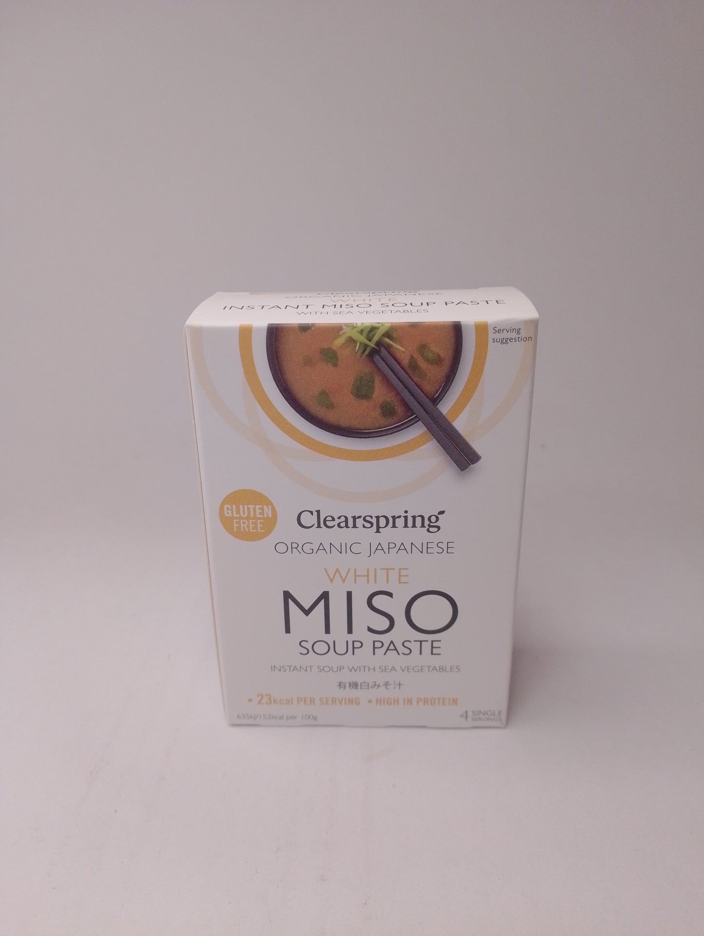 Zuppa di Miso bianco istantanea con alghe 4x15 gr - Clearspring