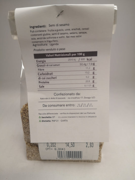 Semi di Sesamo 200 gr - Il Naturale