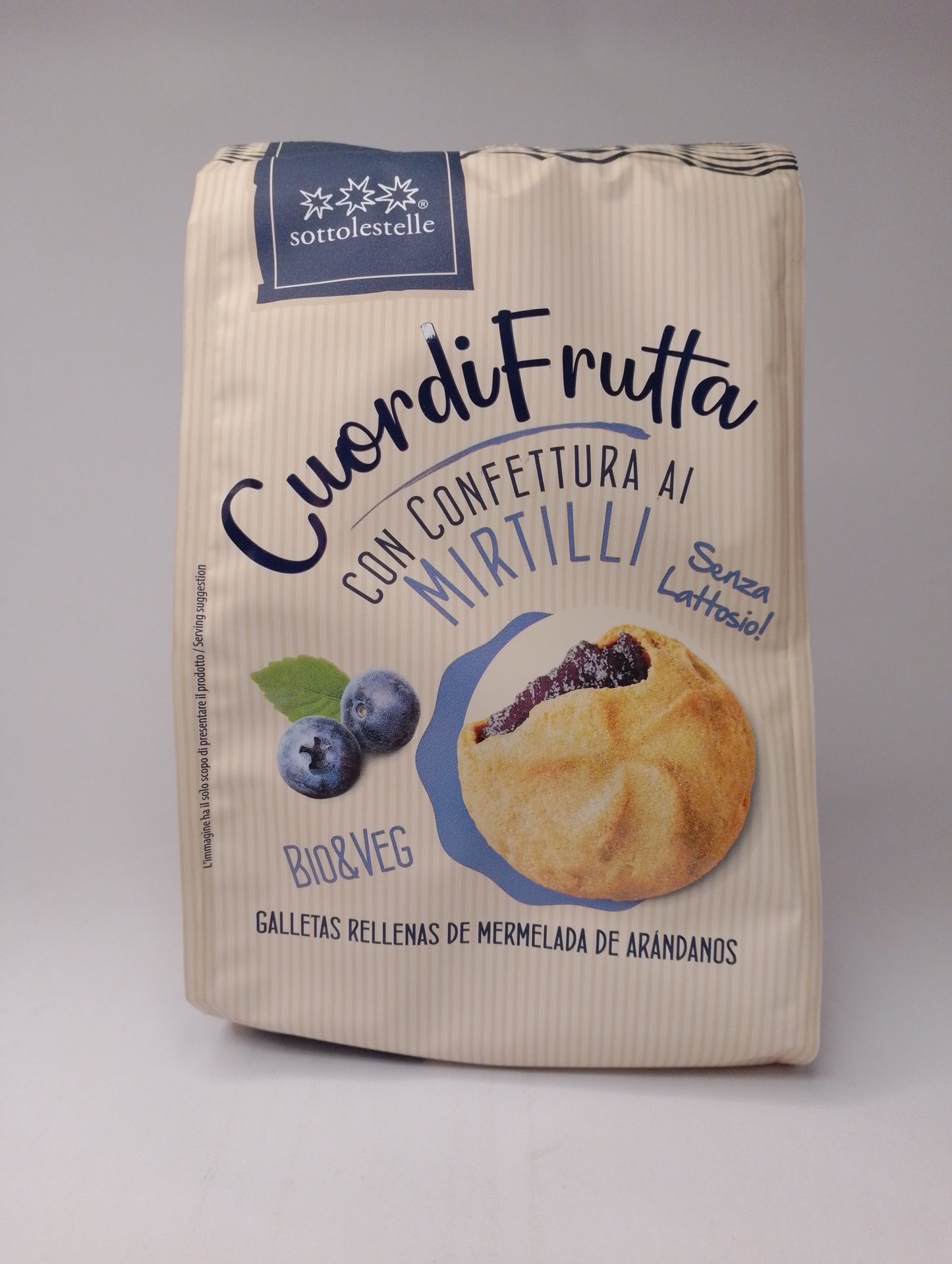 Biscotti Cuordifrutta Ai Mirtilli 200gr - Sottolestelle