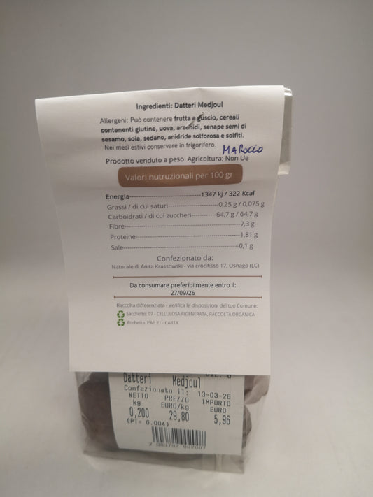 Datteri Medjoul 200 gr - Il Naturale
