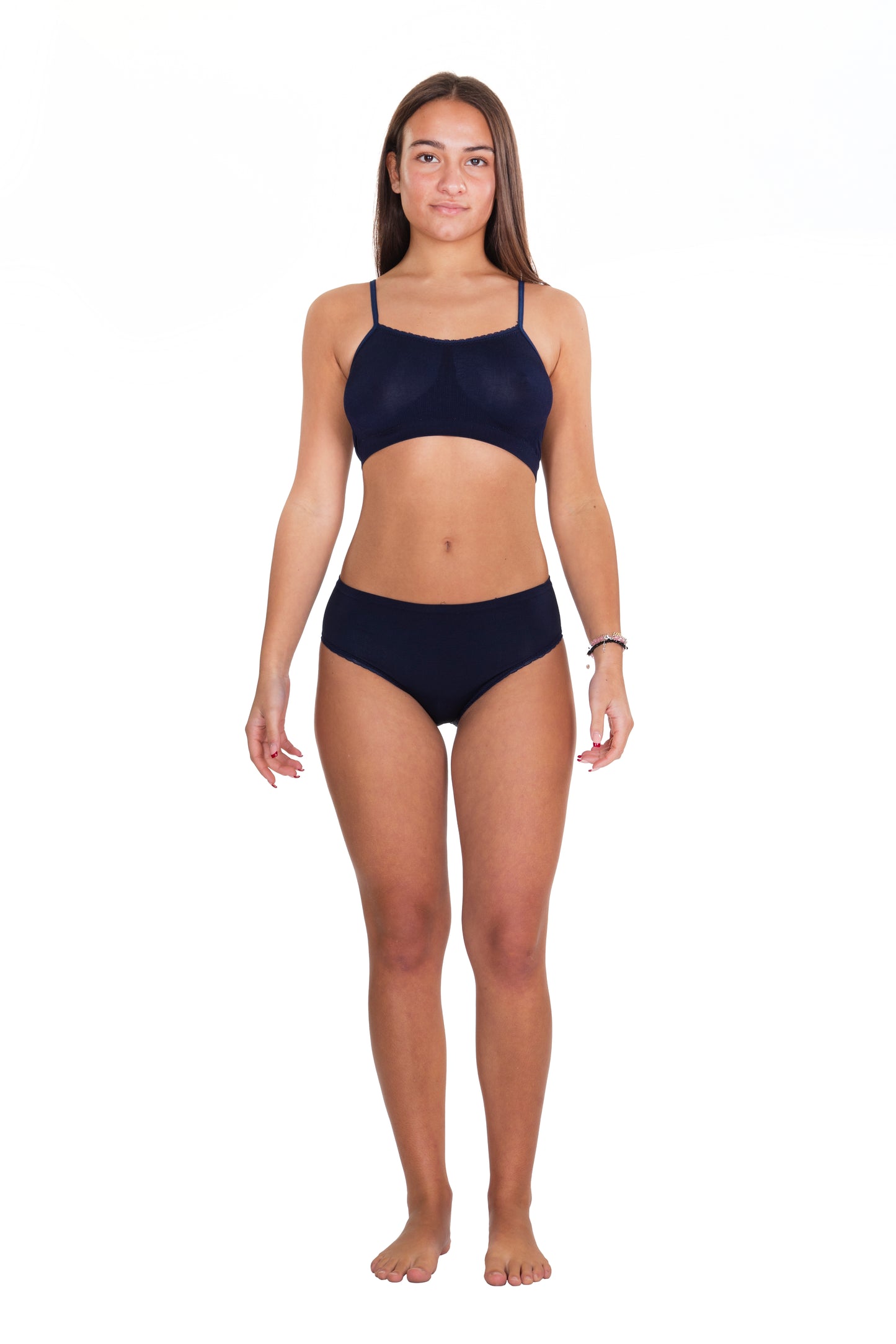 Top-Brassiere basic seta vegetale/ricino