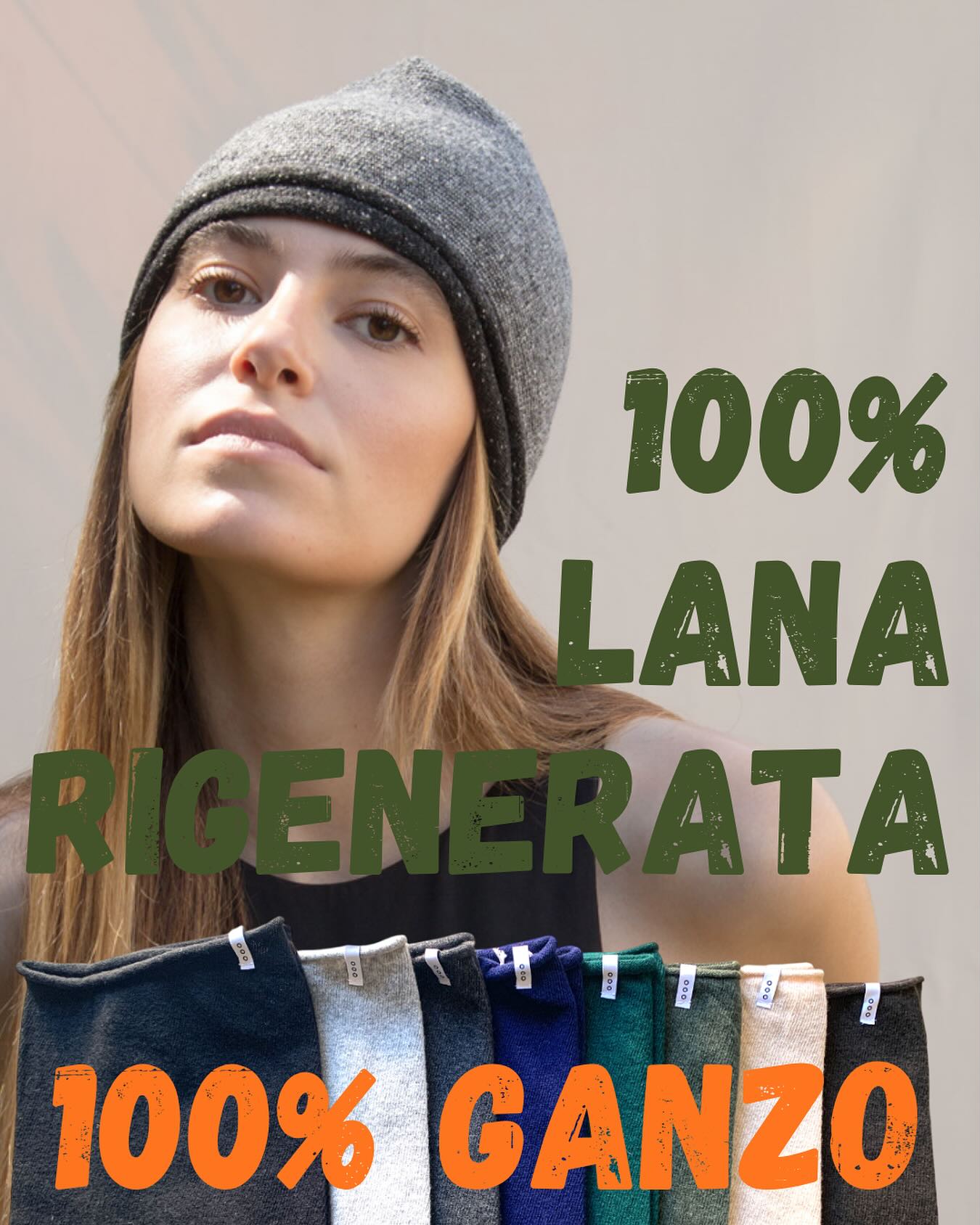 Scaldacollo Ganzo in lana rigenerata