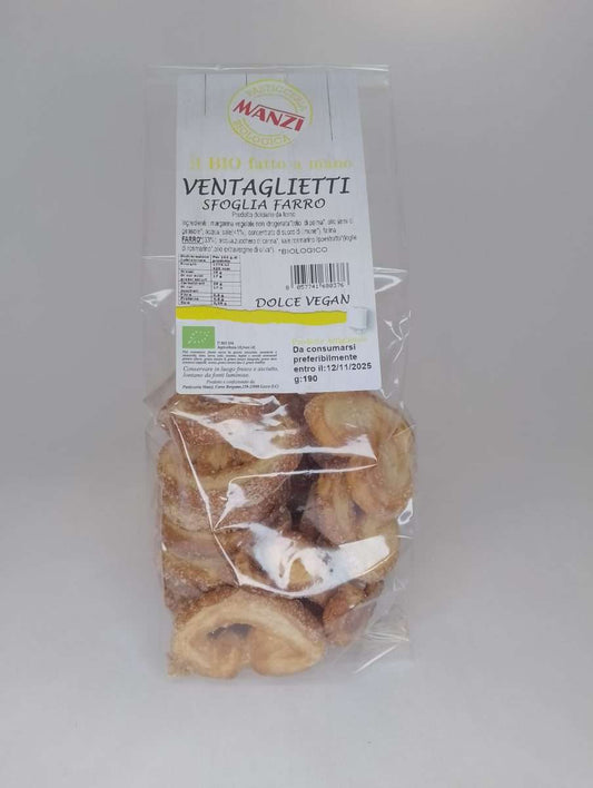 Ventaglietti di sfoglia al farro 190 gr