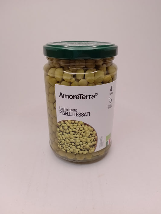 Piselli lessati bio 300 gr vetro - Amoreterra