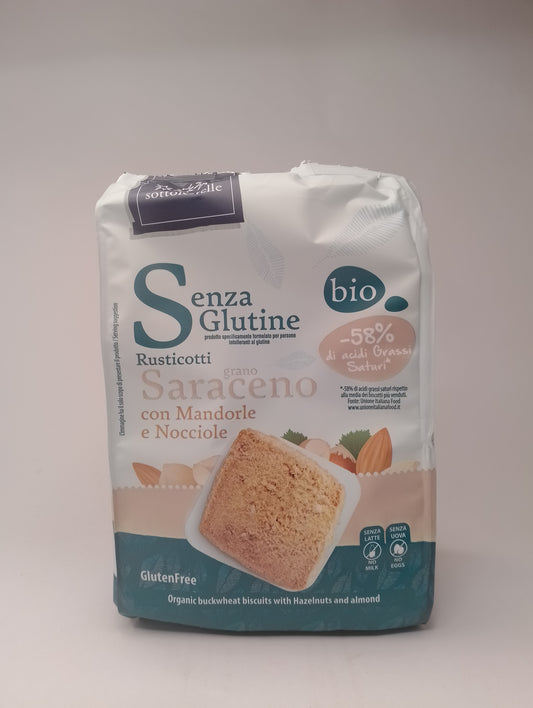 Rusticotti di Grano Saraceno Mandorle e Nocciole 250 gr - Sottolestelle