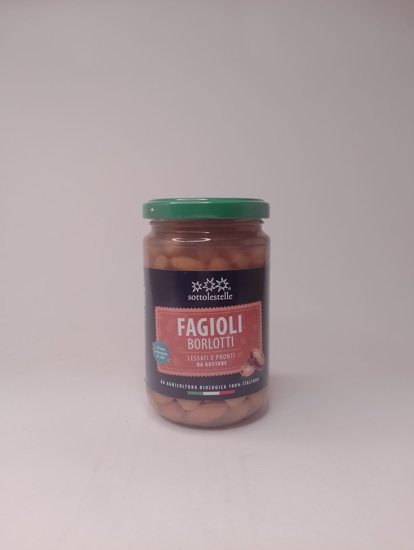 Fagioli borlotti lessati 300 g vetro - Sottolestelle