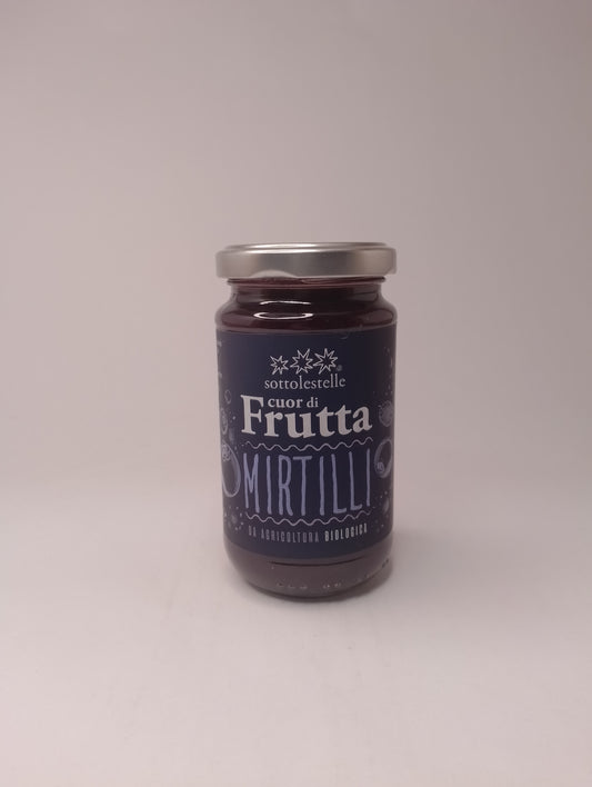 Composta Cuordifrutta Mirtilli - Solo Zuccheri Della Frutta 220gr - Sottolestelle