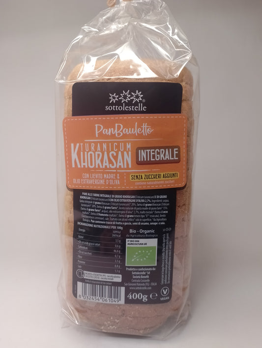 Pane Bauletto Turanicum Khorasan Integrale 400 gr - Sottolestelle