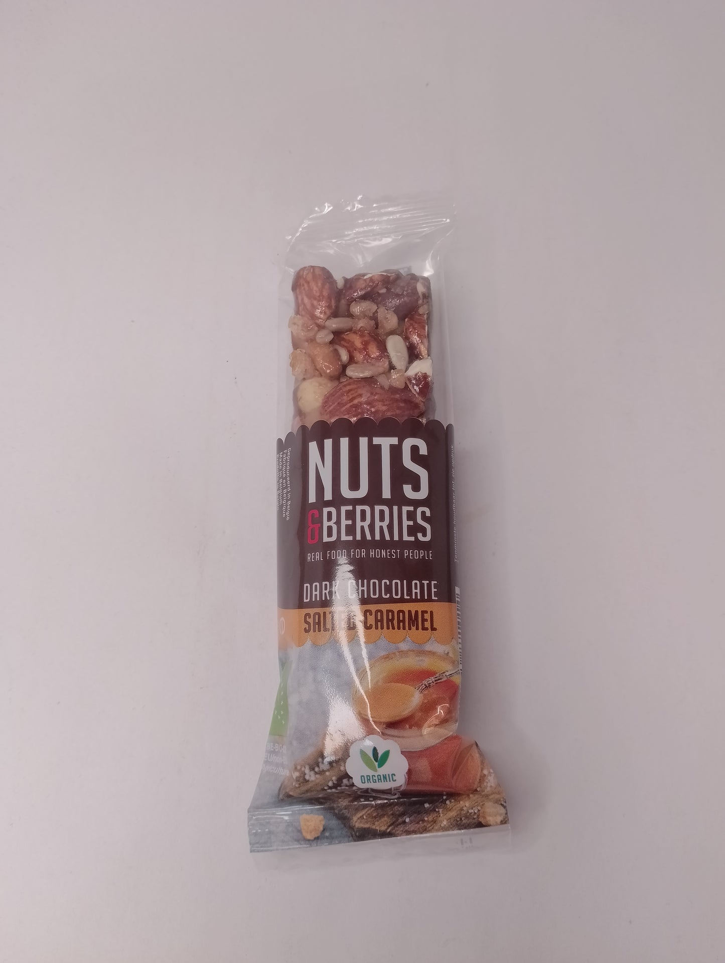 Nuts&berries Barretta Frutta secca Caramello e cioccolato 30 gr