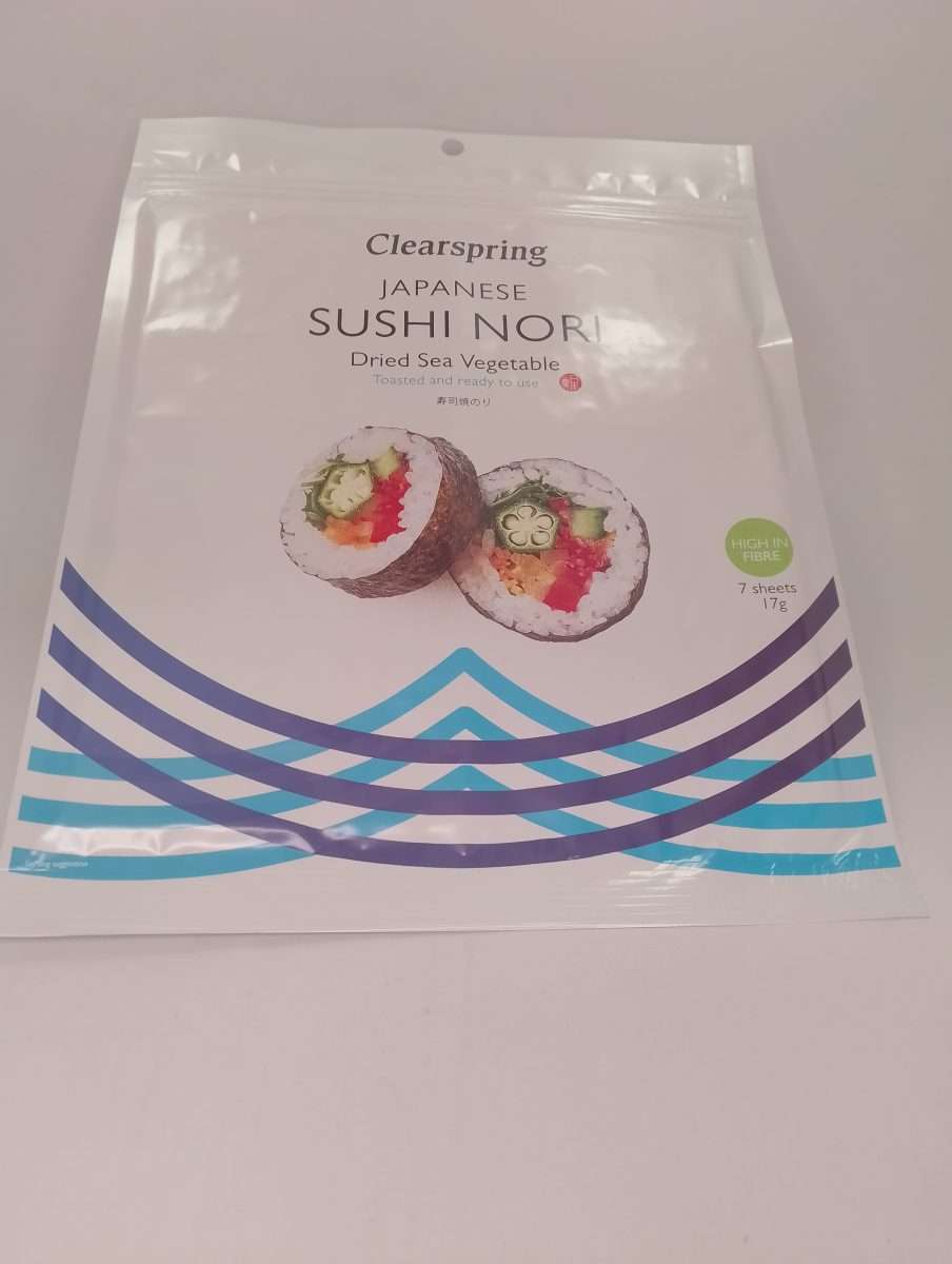 Alghe Nori tostate per Sushi 7 fogli - Clearspring