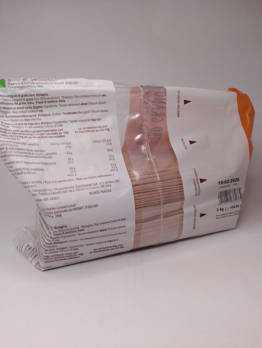 Spaghetti Integrali di Semola di Grano duro Bio 3 Kg