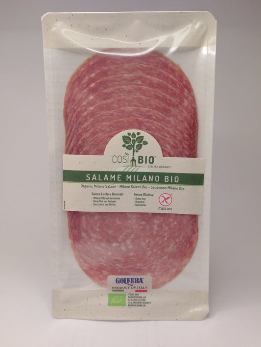 Salame Milano bio 80 gr (preaffettato) - Così Bio