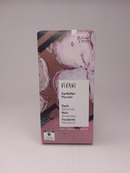 Cioccolato Fondente alle mandorle 100gr - Vivani