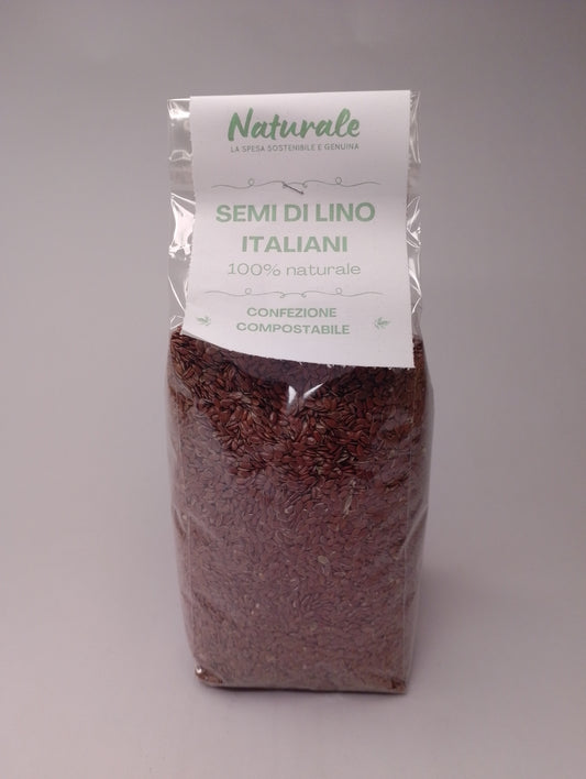 Semi di lino scuro 200 gr Italia - Il Naturale