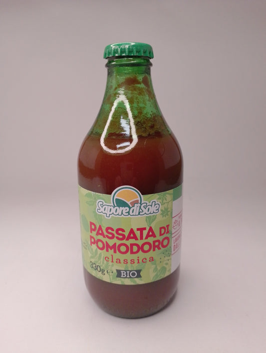 Passata classica bio 330 gr in vetro - Sapore di Sole