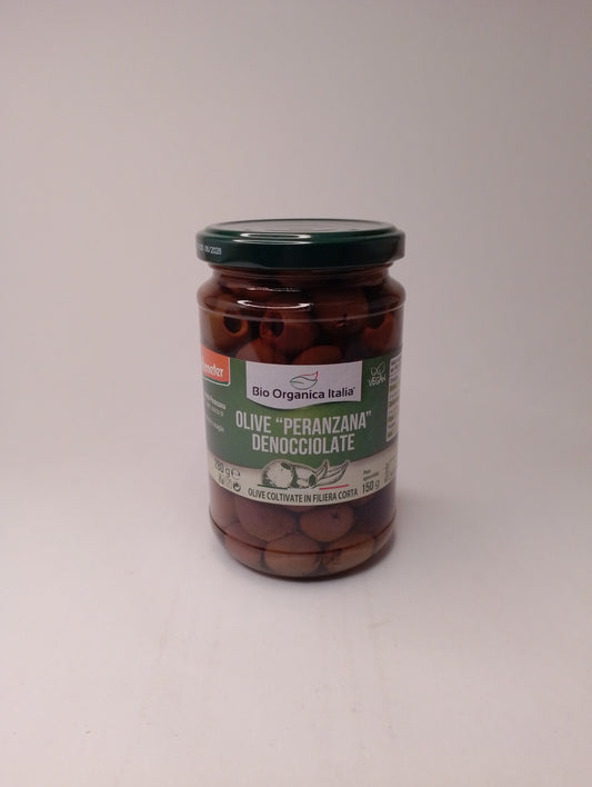 Olive nere denocciolate in salamoia 280 gr- Bio organica italia