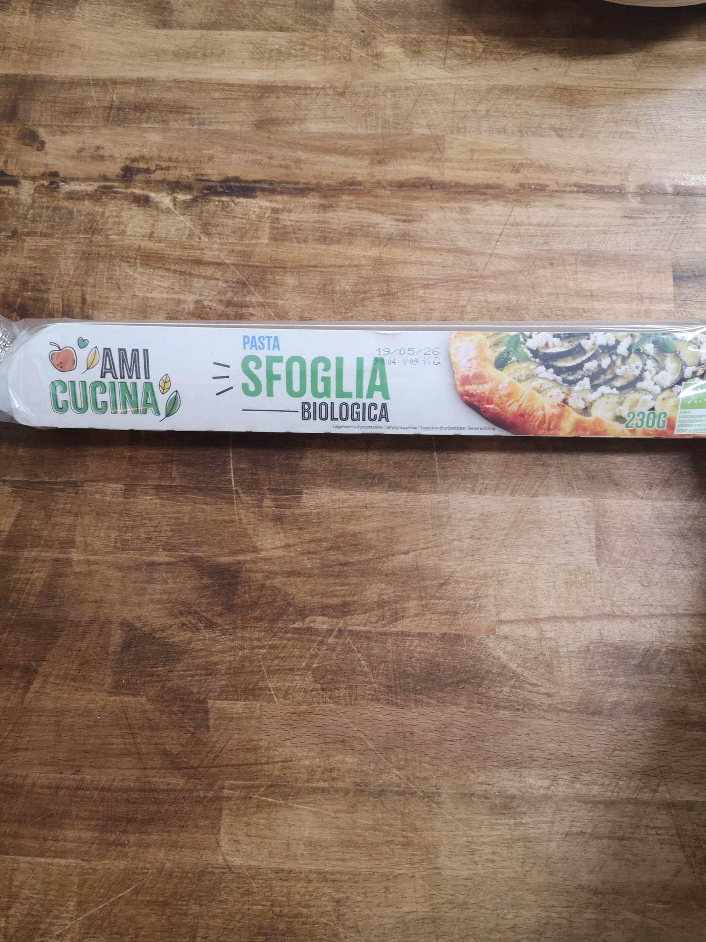 Pasta sfoglia fresca Bio 230 gr - Amicucina