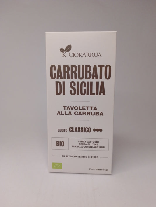Tavoletta Bio Carrubato puro 50 g - Ciokarrua