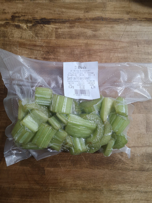 Cardi puliti e tagliati - 450 gr Il Naturale