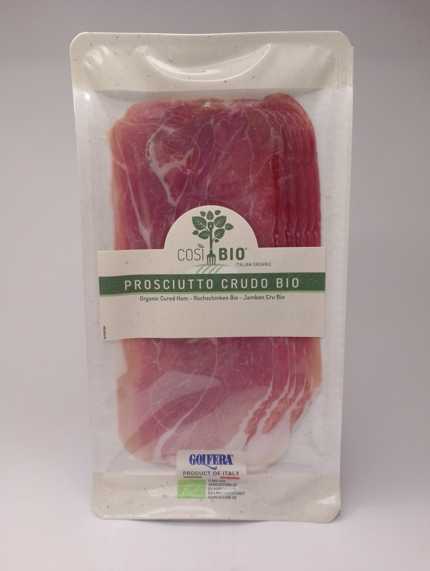Prosciutto crudo riserva bio 80 gr (preaffettato) - Così Bio