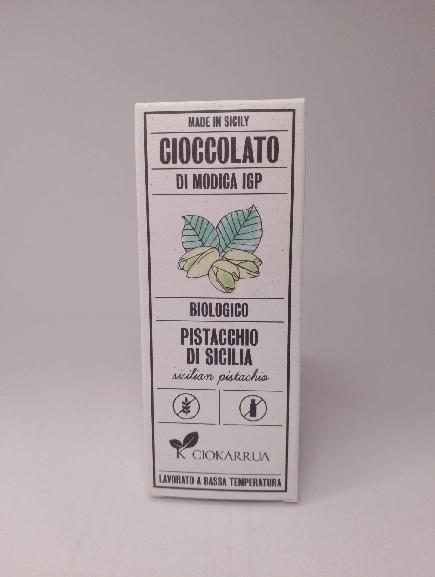 Tavoletta modica IGP pistacchio 68g - Ciokarrua