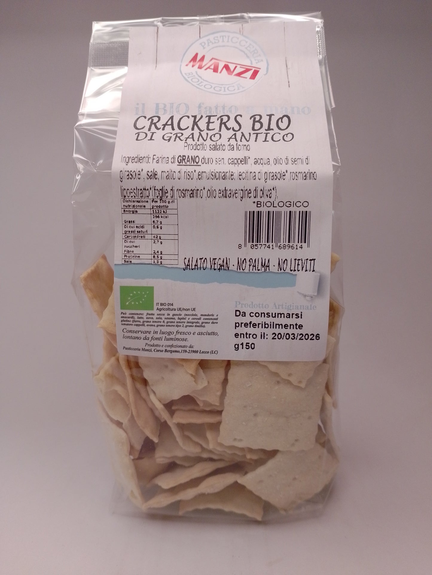 Crackers grani antichi 150 gr