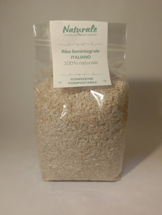 Riso lungo Ribe semintegrale 500 gr - Il Naturale