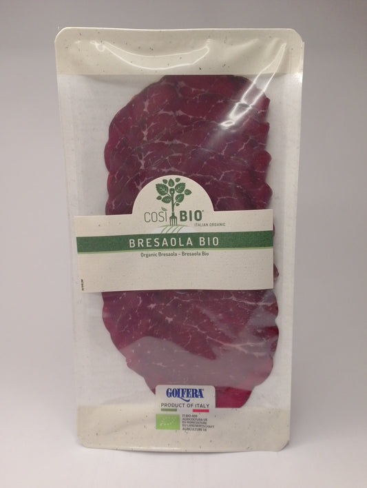 Bresaola bio 80 gr (preaffettato) - Così Bio
