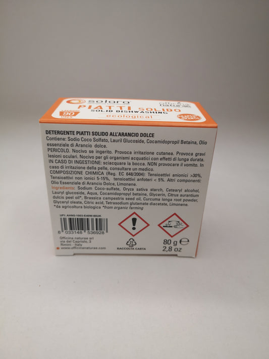 Piatti e Stoviglie SOLIDO 80gr ARANCIO - Officina Naturae