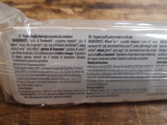 Pasta sfoglia fresca Bio 230 gr - Amicucina