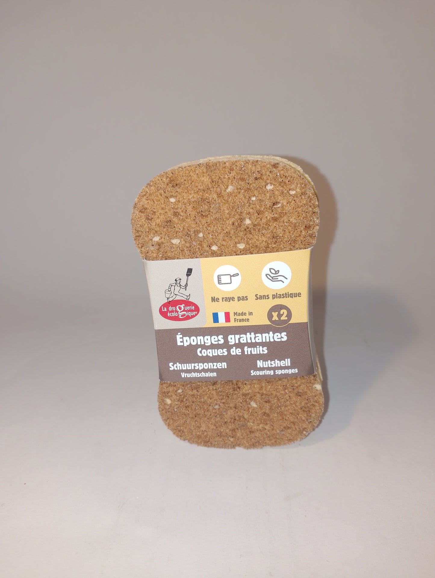 Spugna in fibre di noci set da 2 - La droguerie ècologique
