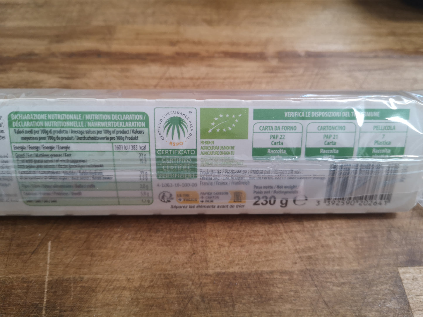 Pasta sfoglia fresca Bio 230 gr - Amicucina