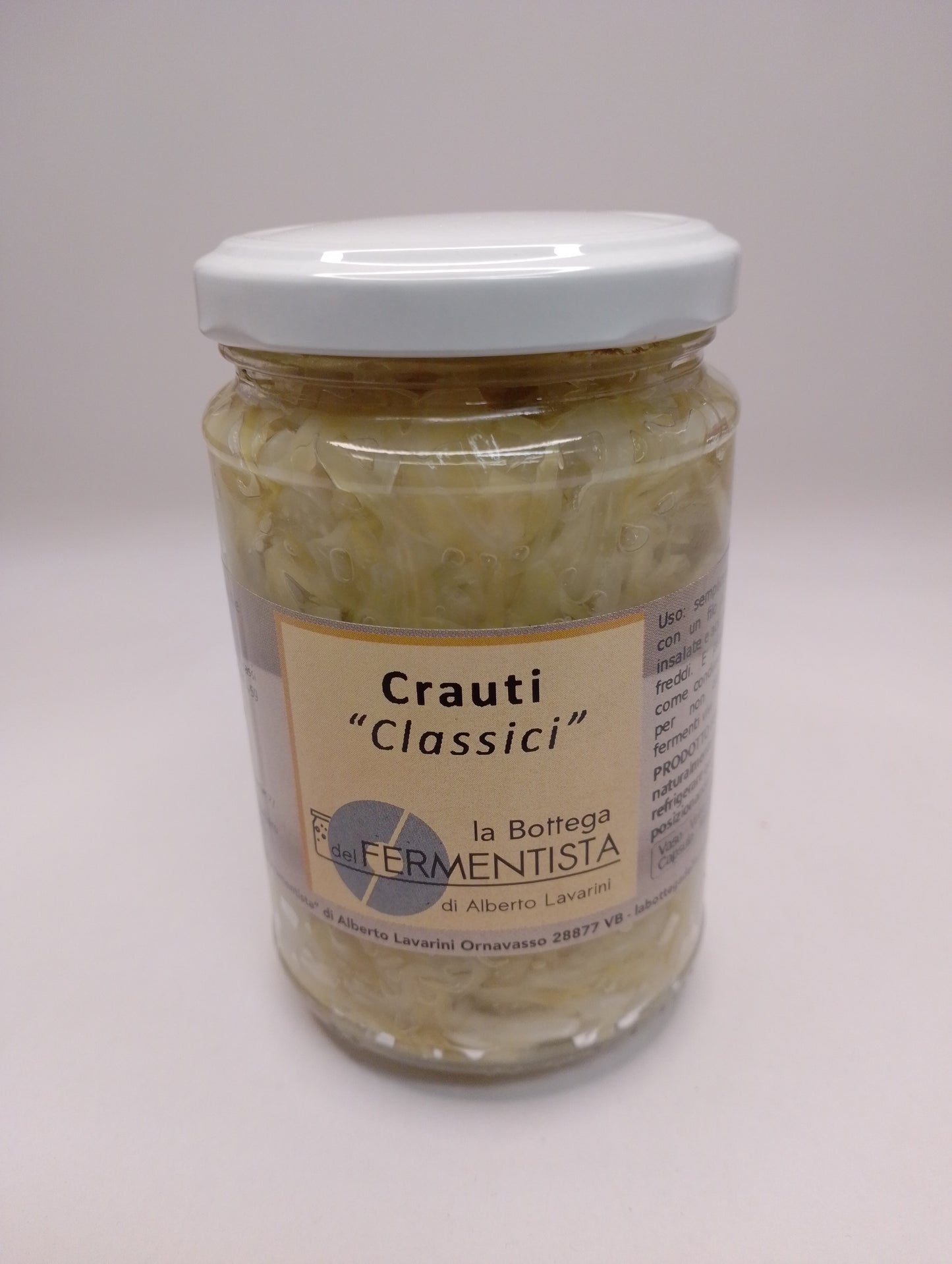 Crauti classici di cavolo cappuccio 260 gr - La Bottega del Fermentista