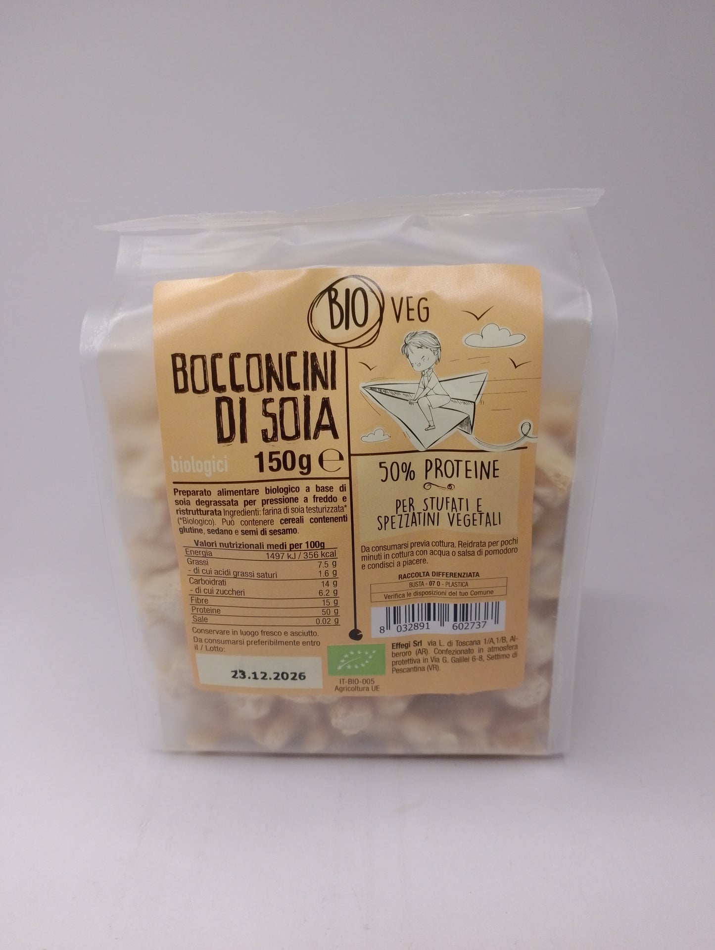 Bocconcini di soia bio 150 gr - Bio Veg