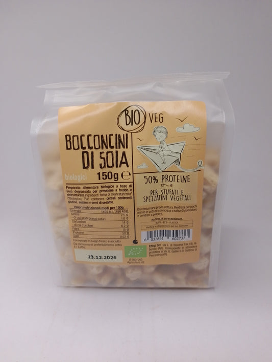 Bocconcini di soia bio 150 gr - Bio Veg