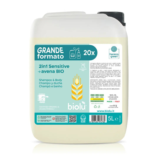 Bagnodoccia bio 2 in 1 Avena Sensitive - Biolù SFUSO