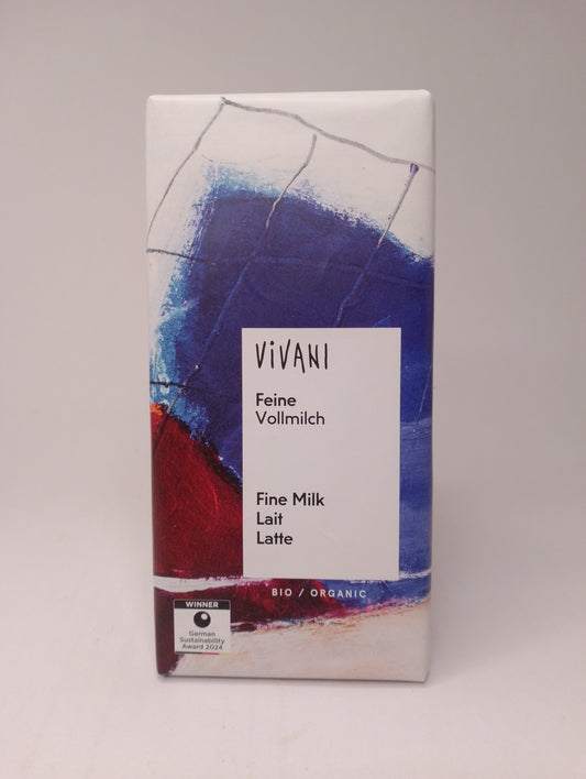 Cioccolato al latte 100 gr - Vivani
