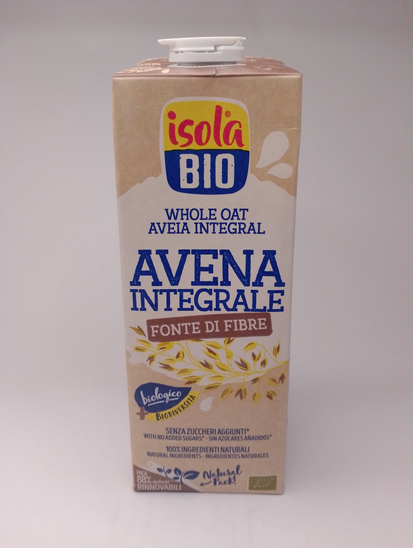 Bevanda di avena integrale  bio 1 L - Isolabio