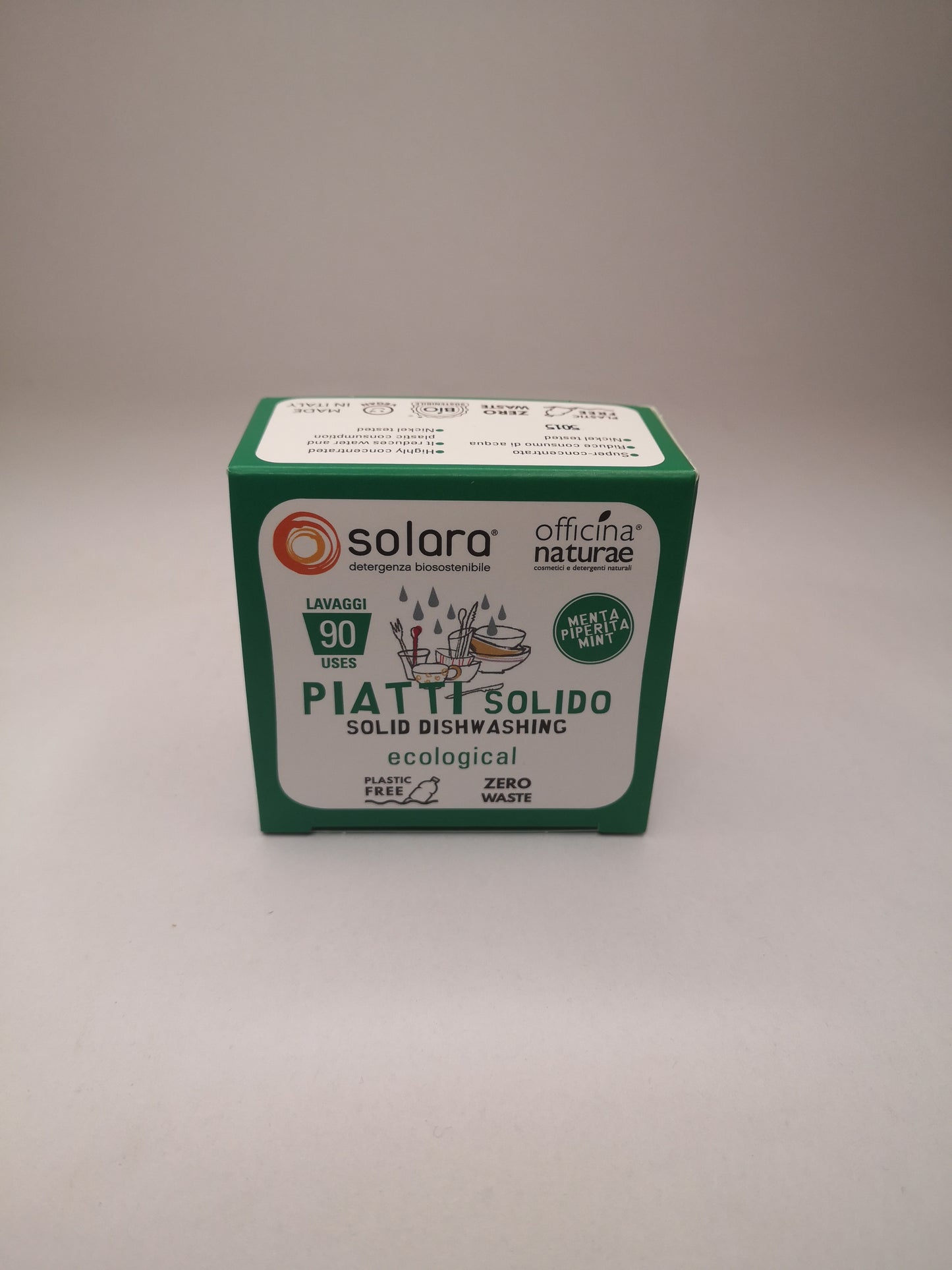 Piatti e Stoviglie SOLIDO 80gr MENTA - Officina Naturae