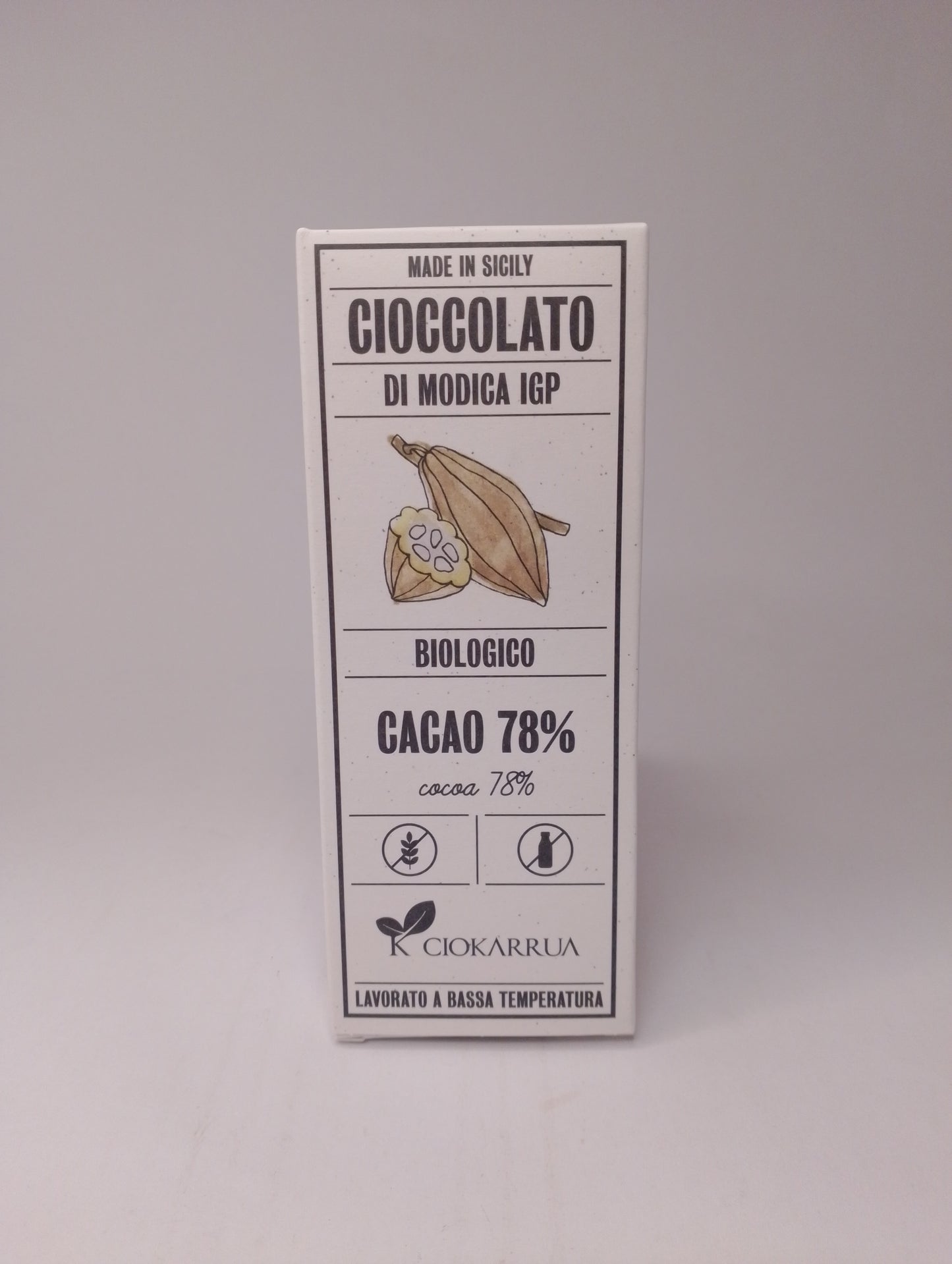 Tavoletta Bio Modicano Classico 68 g - Ciokarrua