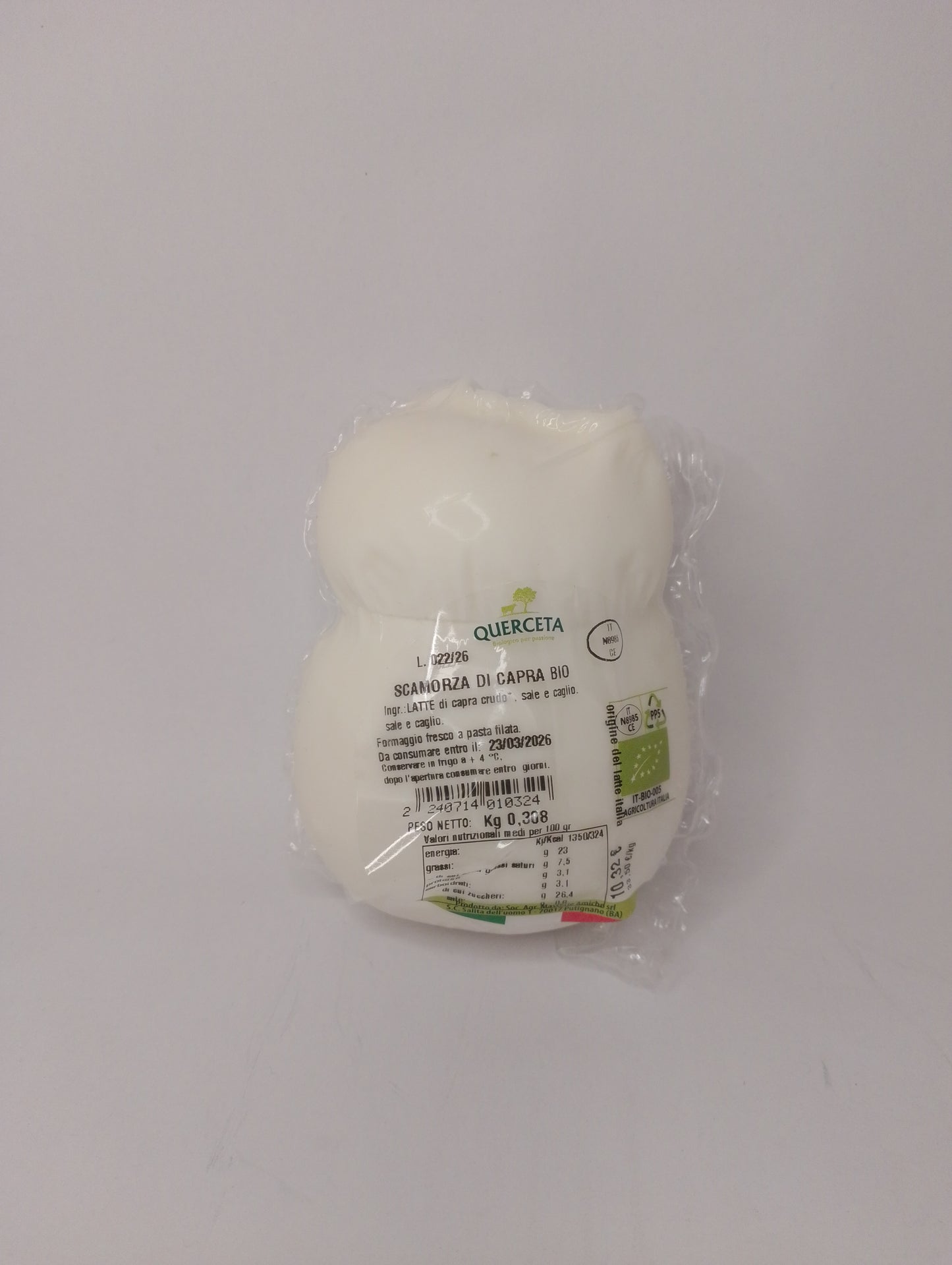 Scamorza di capra bio (circa 290 gr) - Querceta