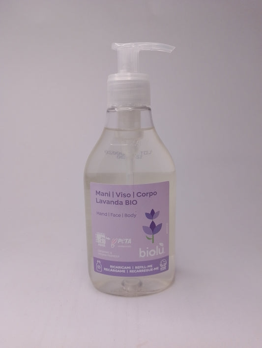 Detergente mani viso corpo lavanda – Biolù 250ml